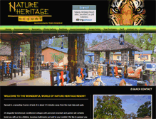 Tablet Screenshot of natureheritageresort.com